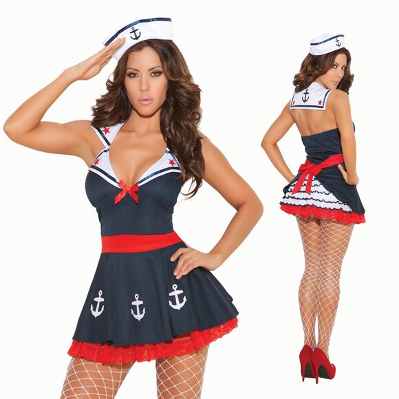 Elegant Moments Dresses & Skirts - Sexy Sailor Delight 2pc Costume | Retro Nautical Pinup Look